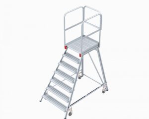 Mobile Podesttreppe, einseitig begehbar