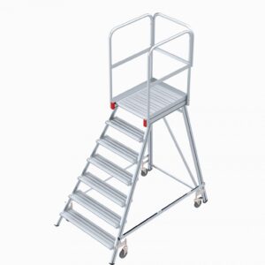 Mobile Podesttreppe, einseitig begehbar